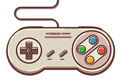 Super Famicom controller illustration